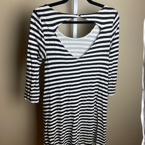 American Eagle Outfitters black and white striped dress, size S - Picture 3 of 12